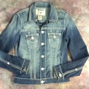 True Religion Trucker Denim Jacket Sz L
